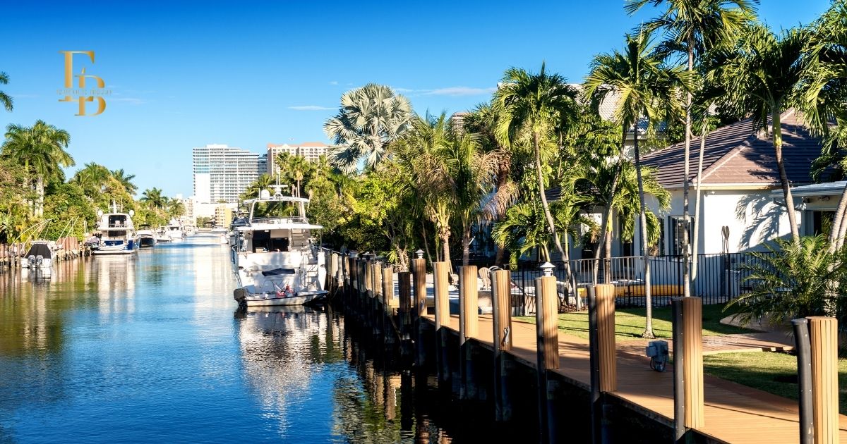 Fort Lauderdale waterfront condos near Las Olas with yachts.